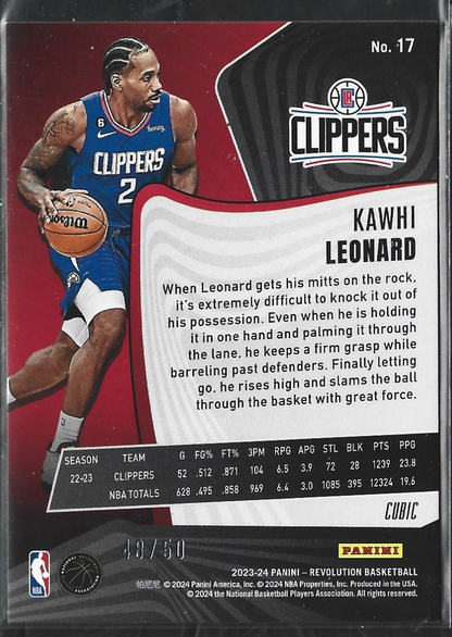 Kawhi Leonard Revolution Cubic /50