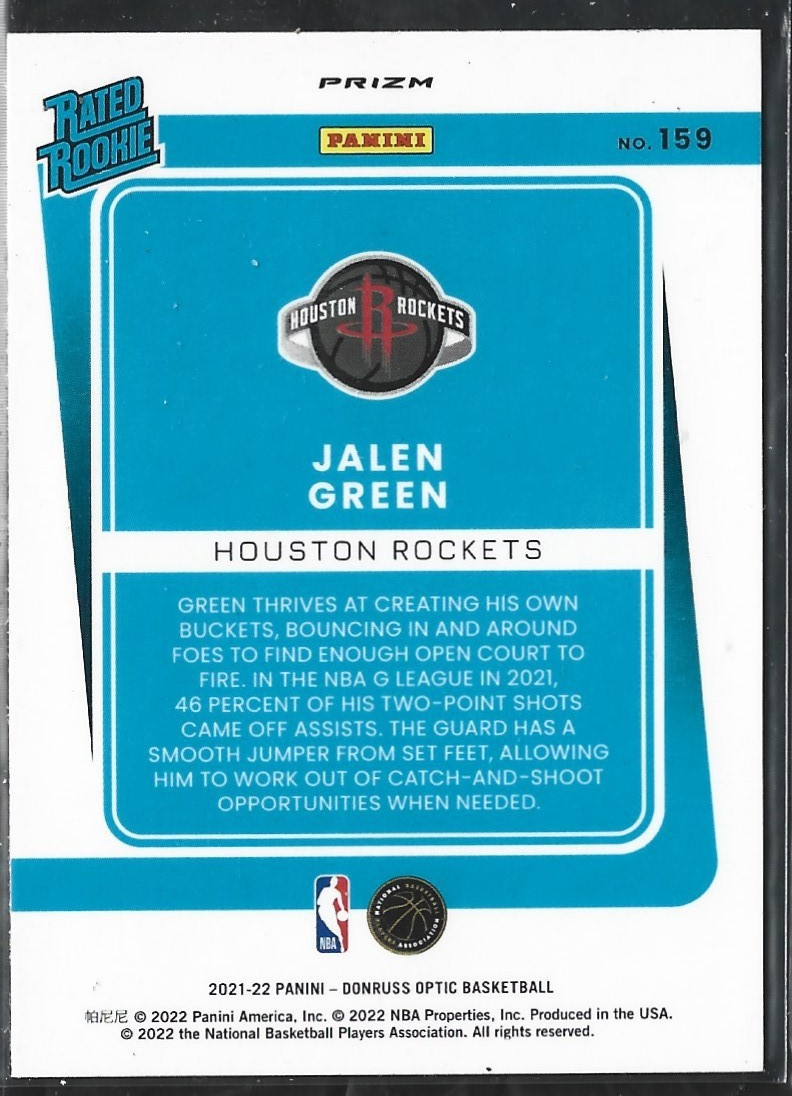 Jalen Green Optic RC Blue Velocity