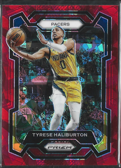Tyrese Haliburton Prizm Red Cracked Ice