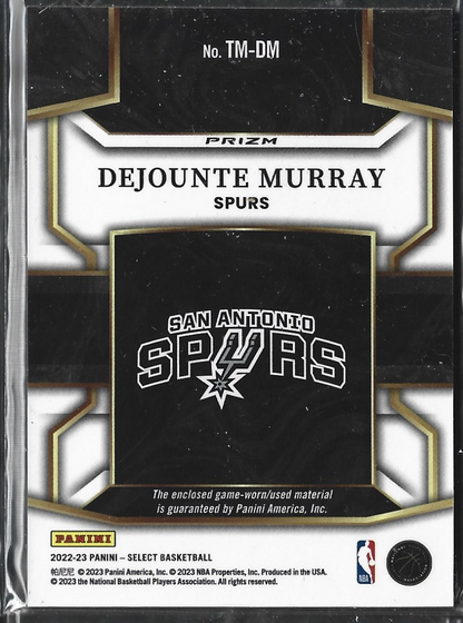 Dejounte Murray Select Throwback Game Used