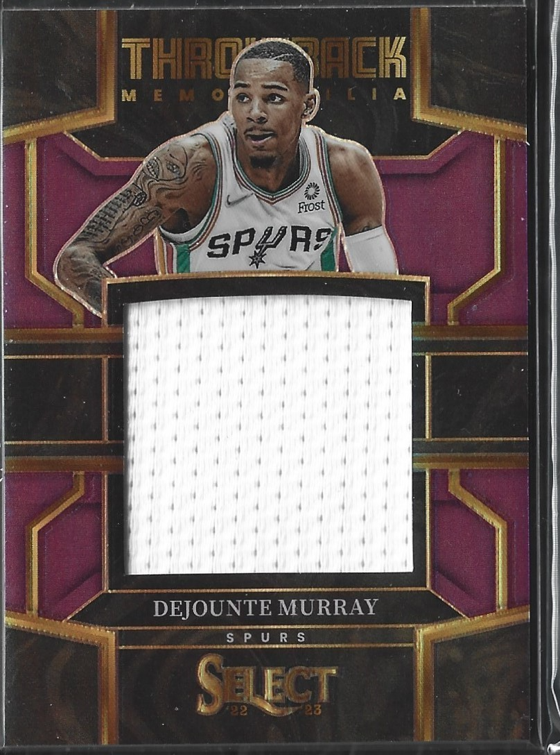 Dejounte Murray Select Throwback Game Used Purple /99