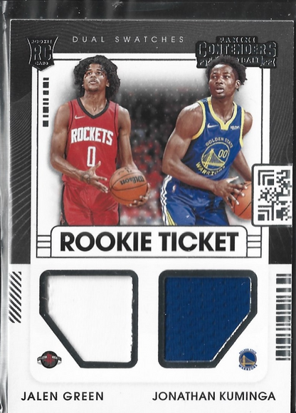 Jalen Green & Jonathan Kuminga Rookie Ticket Jersey