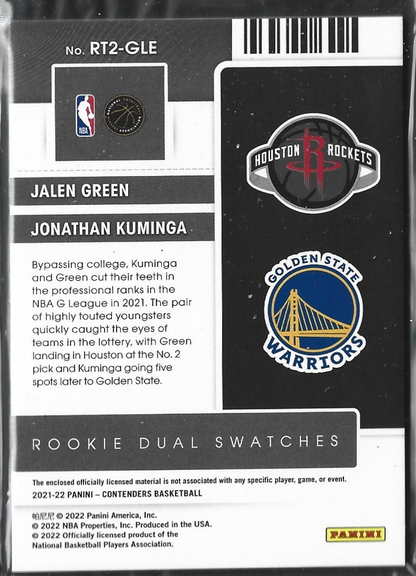 Jalen Green & Jonathan Kuminga Rookie Ticket Jersey