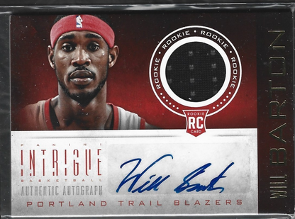 Will Barton Intrigue RC Game Used Auto