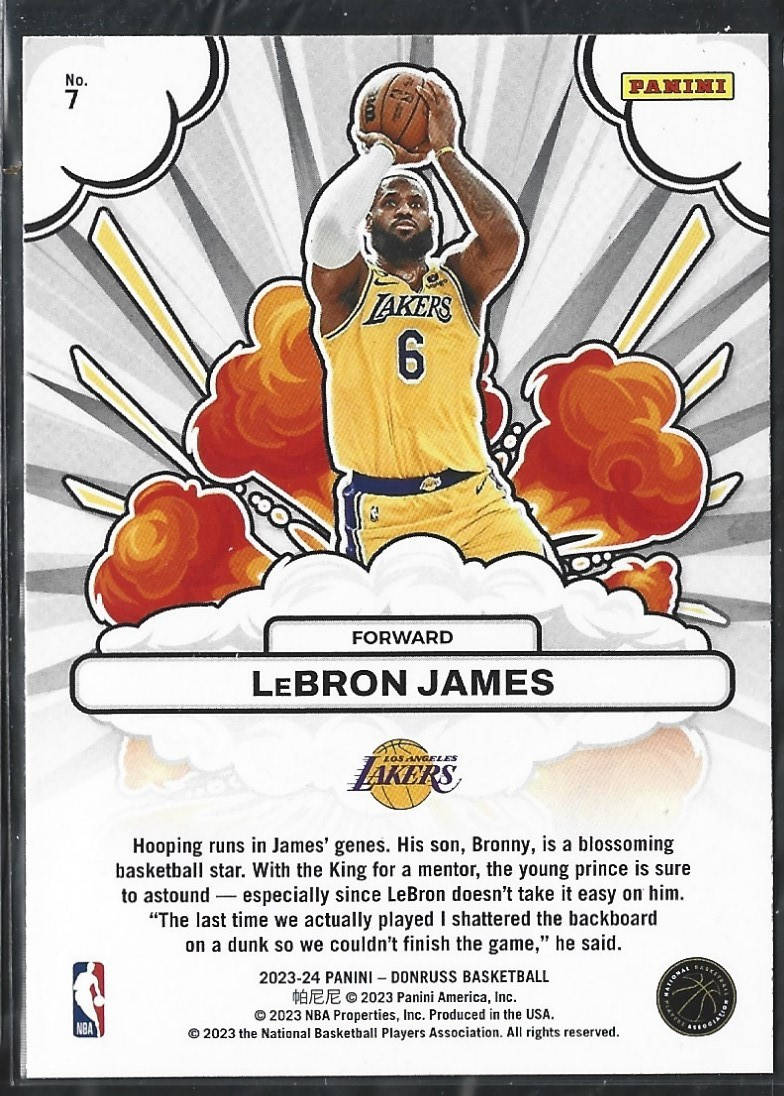 Lebron James Donruss Bomb Squad