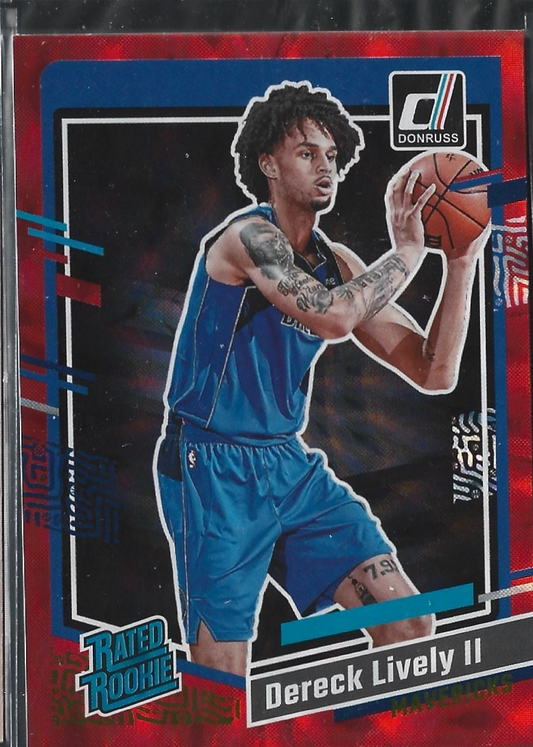 Dereck Lively II Donruss Hyper Red