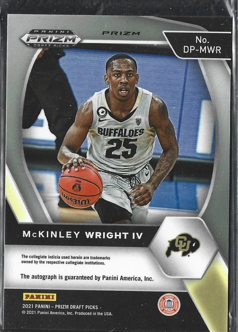 Mckinley Wright IV Prizm Draft Picks Auto