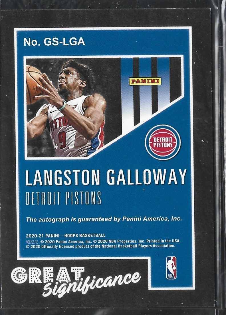 Langston Galloway Great Significance Auto