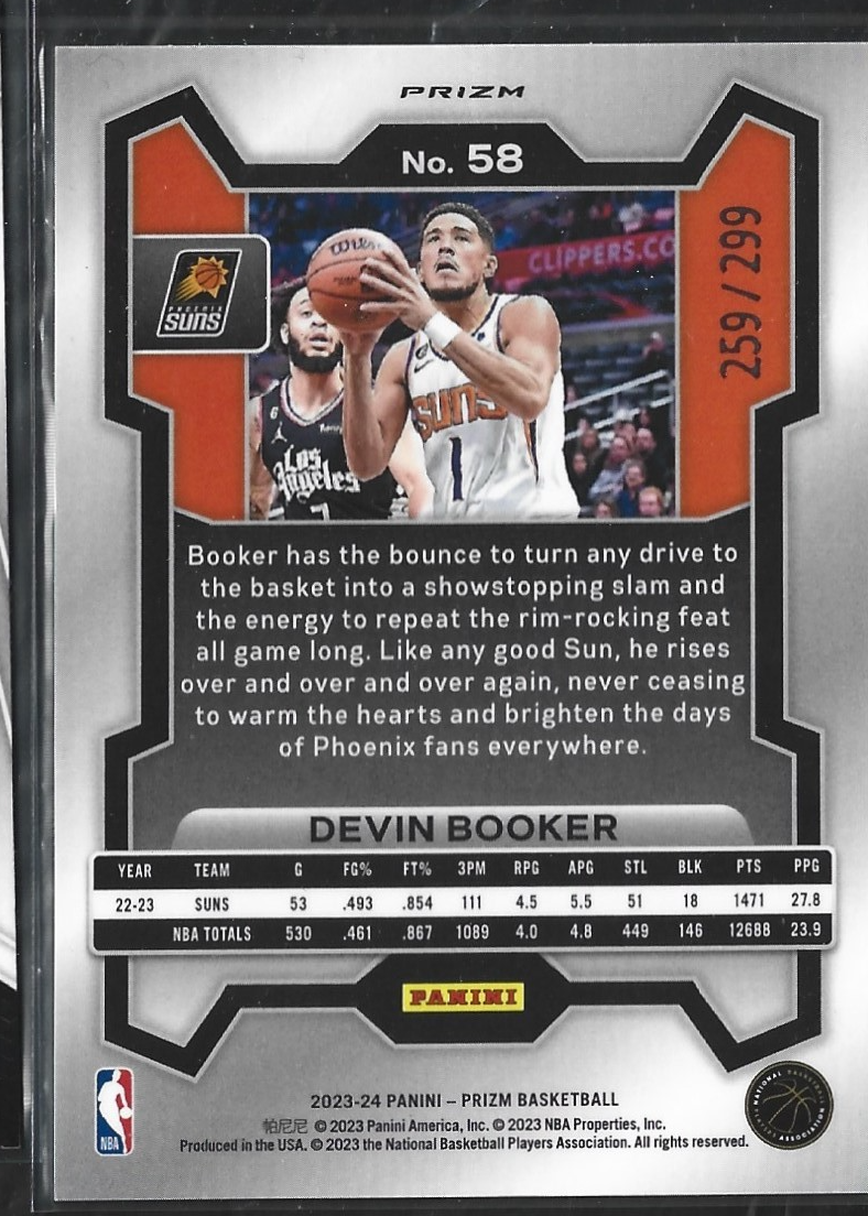 Devin Booker Prizm Red Pulsar /299