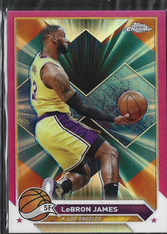 Lebron James Topps Chrome Pink