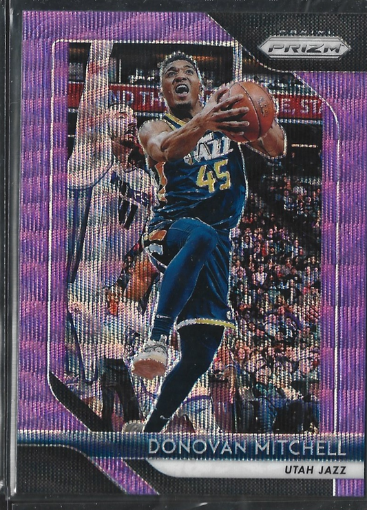 Donovan Mitchell Prizm Purple Wave