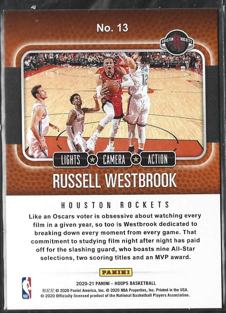 Russell Westbrook Lights Camera Action Explosion /89