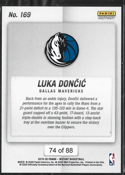 Luka Doncic Panini Instant Playoffs /88