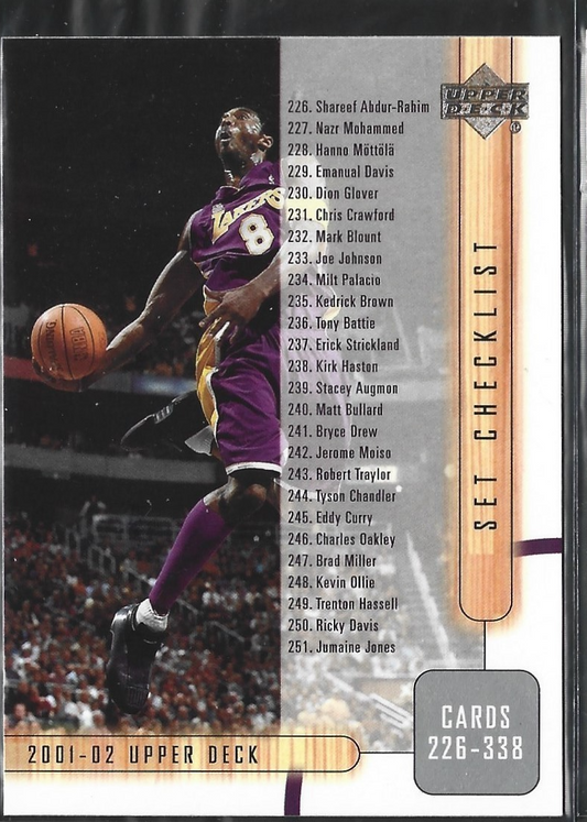 Kobe Bryant Set Checklist #404