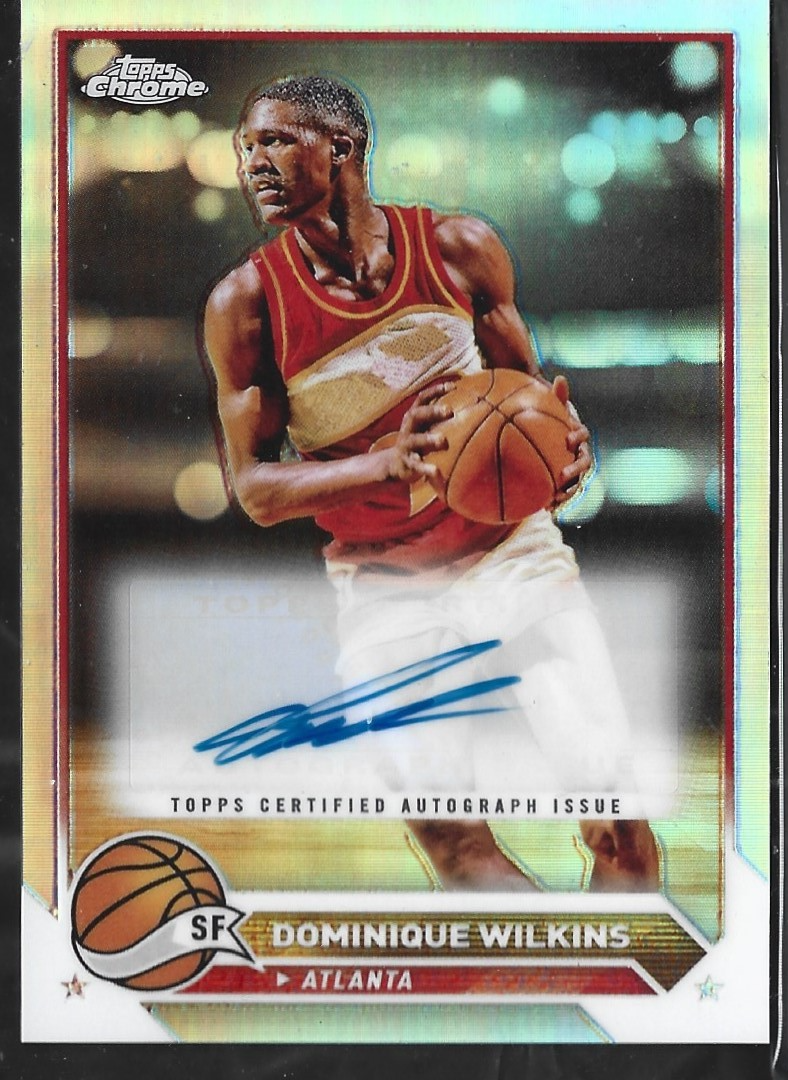 Dominique Wilkins Topps Chrome Auto