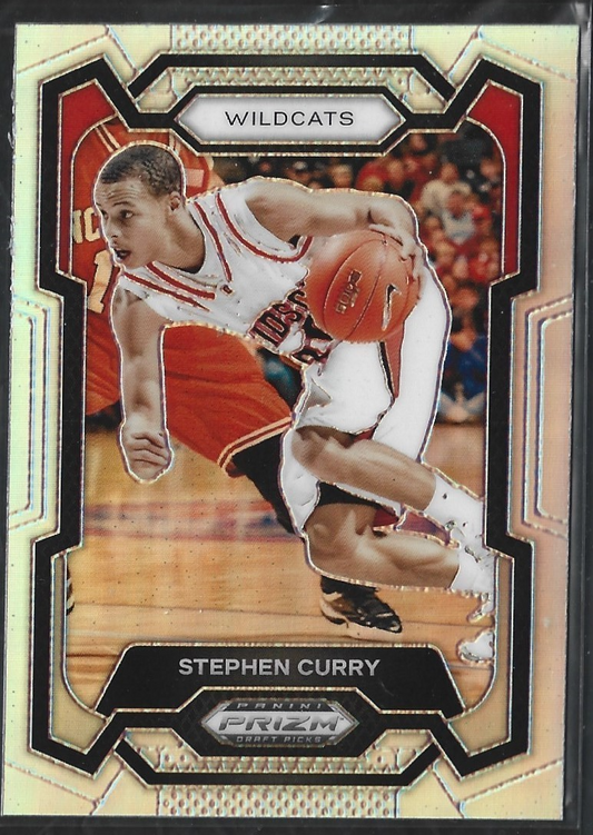 Stephen Curry Prizm Wilcats Silver