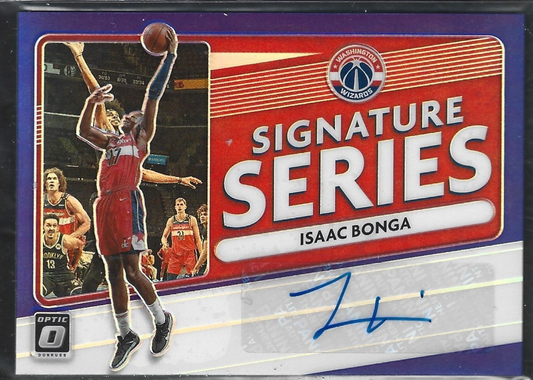 Isaac Bonga Signature Series Purple Auto