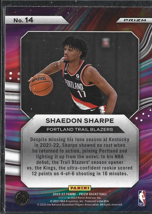 Shaedon Sharpe Instant Impact Silver