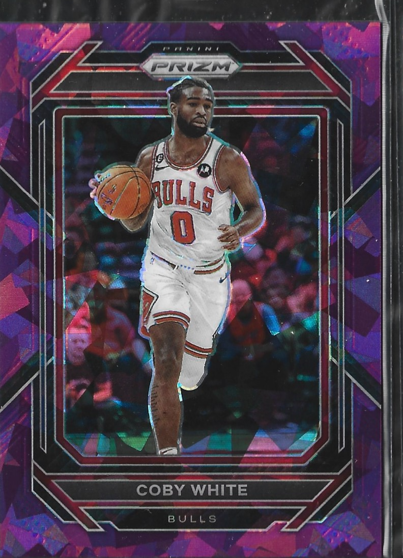 Coby White Prizm Purple Cracked Ice /149