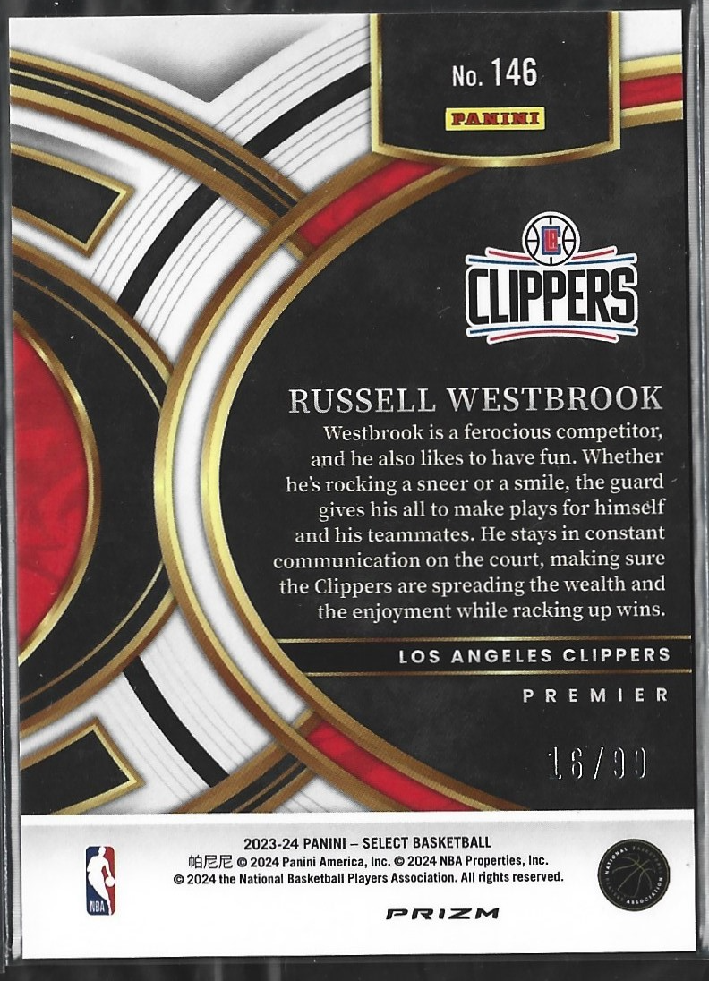 Russell Westbrook Premier Blue Flash /99