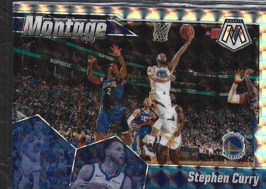 Stephen Curry Montage Silver Mosaic