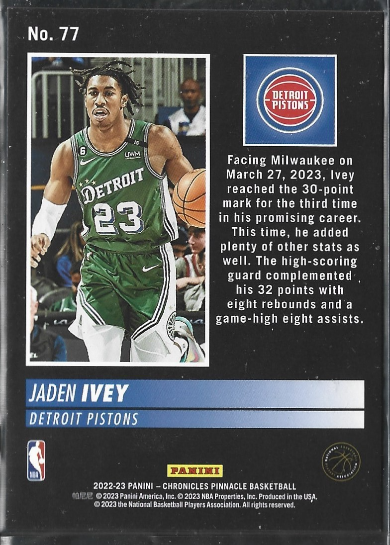 Jaden Ivey Pinnacle Swirl /25