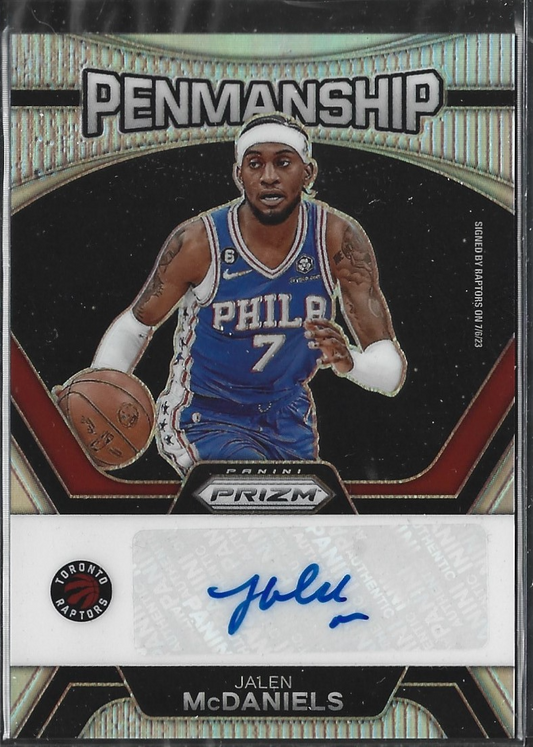 Jalen McDaniels Penmanship Auto