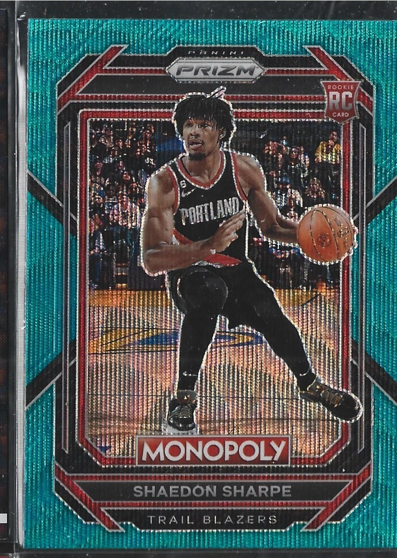 Shaedon Sharpe Monopoly Teal