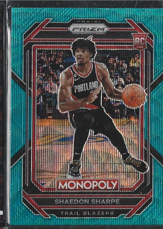 Shaedon Sharpe Monopoly Teal
