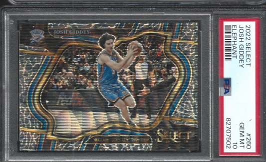 Josh Giddey Select Courtside Elephant PSA 10