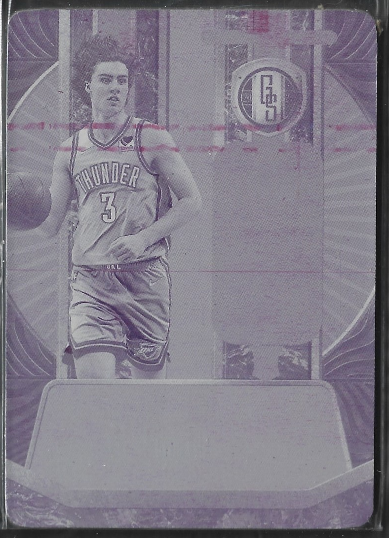 Josh Giddey Gold Standard RJA Magenta Plate /11