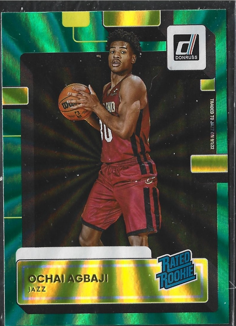 Ochai Agbaji Donruss Green Laser