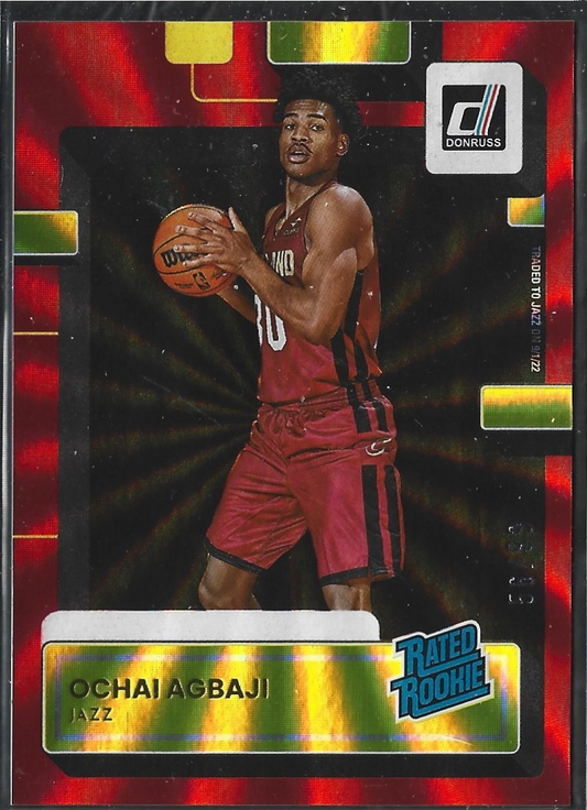 Ochai Agbaji Donruss Red Laser /99