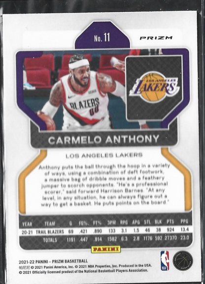 Carmelo Anthony Prizm Purple Wave