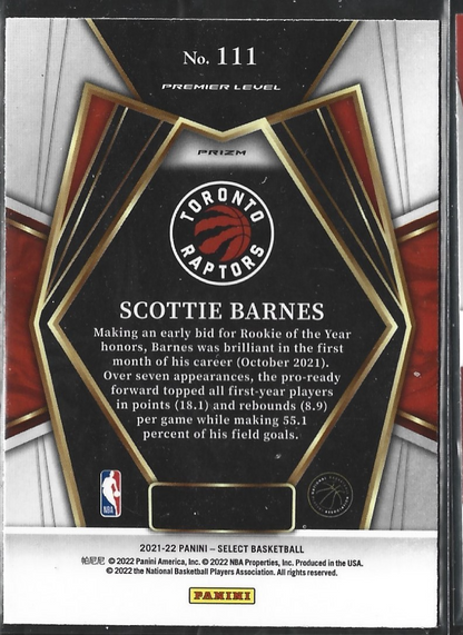 Scottie Barnes Premier RC Tricolor