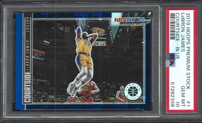Lebron James Hoops Premium Stock Courtside Blue PSA 10