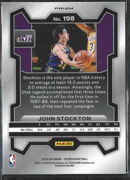 John Stockton Prizm Red Ice