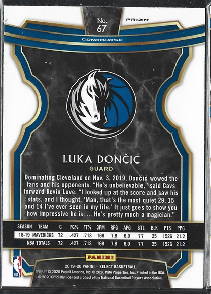 Luka Doncic Select Concourse Silver