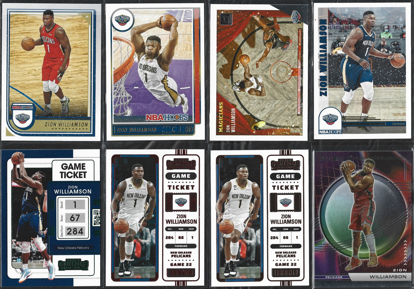 Zion Williamson Winter & Parallel Cards