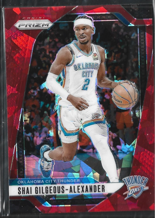 Shai Gilgeous-Alexander Prizm Red Cracked Ice