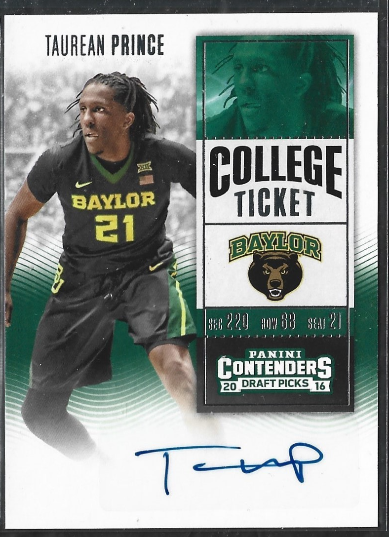 Taurean Prince College Ticket Auto