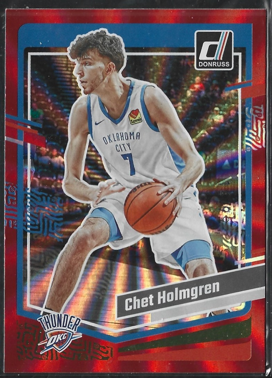 Chet Holmgren Donruss Red Laser /99