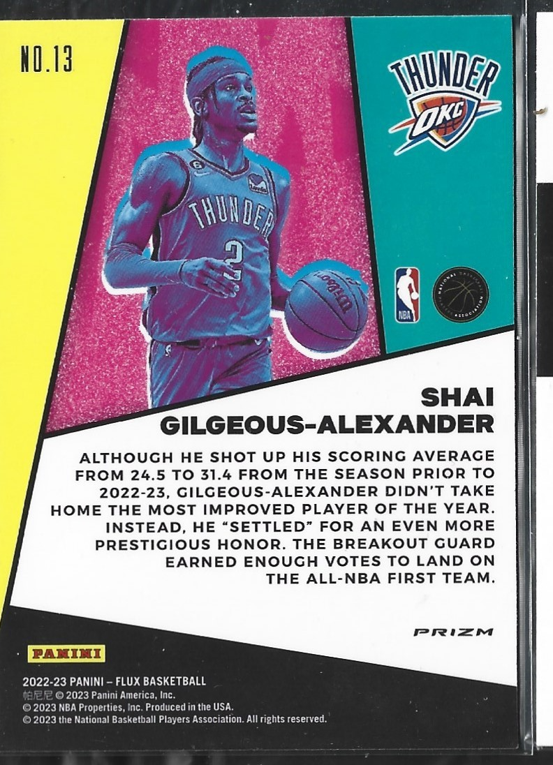 Shai Gilgeous-Alexander Flux Appeal Silver