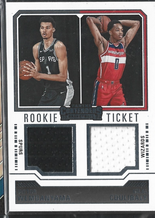 Victor Wembanyama & Bilal Coulibaly Rookie Ticket Jersey