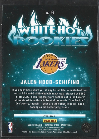 Jalen Hood-Schifino White-Hot Rookies Silver