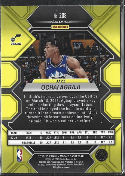 Ochai Agbaji Mosaic Silver