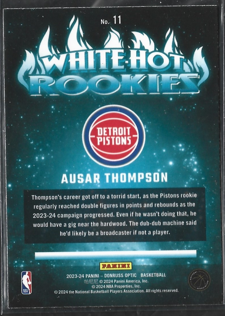 Amen Thompson White-Hot Rookies