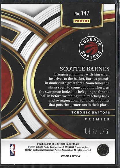 Scottie Barnes Premier Purple Flash /175