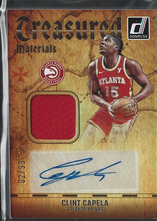 Clint Capela Treasured Materials Game-used Auto /99