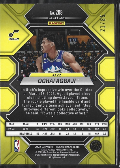 Ochai Agbaji Mosaic Blue Disco /85